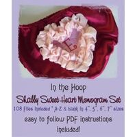 ITH Shabby Sweet Heart Monogram Set, 2 image