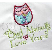 Adorable Owl Applique, 2 image