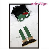 Adorable Girly LaLa Legs and Boy Bubble Toes Shabby Sweet Applique, 3 image