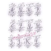 Courtly Calligraphy Stunning Ornamental Monogram Set
