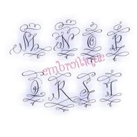 Courtly Calligraphy Stunning Ornamental Monogram Set