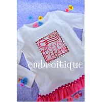 Love Letter Stamp Embroidery Design Valentine's Day, 2 image