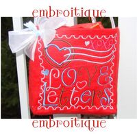 Love Letter Stamp Embroidery Design Valentine's Day, 3 image