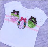 Easter Egg Trio Shabby Sweet Ruched Designs - 5 Sizes Each, 2 image