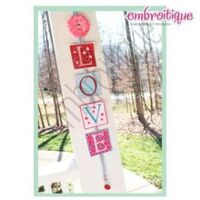 LOVE YOU Applique Block Set, 2 image