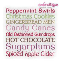 Christmas Candy Word Block