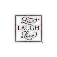 Framed "Live, Laugh, Love" Home Decor Embroidery Design