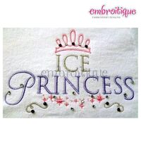 Ice Princess Embroidery Design