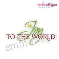 Joy to the World Christmas Design
