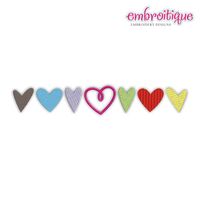 Line of Hearts - Valentine's Day or Any Day