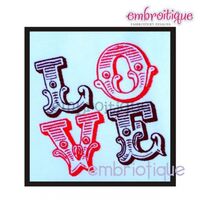 Love Line Block Design - Valentine's Day - Wedding - Every day