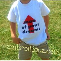 Man of your Dreams Raw Edge Applique - Big and Little Boys