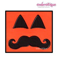 Mister Mustache Pumpkin Face Halloween