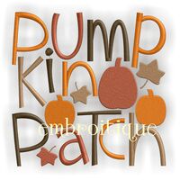Pumpkin Patch Fall Word Block