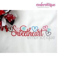 Sweetheart Script with Hearts