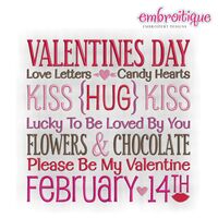 Valentine's Day Word Block