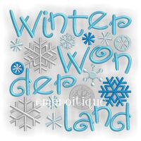 Winter Wonderland Holiday Season Snowflake Block