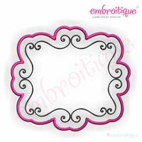 Coleman applique Font Frame