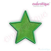 Basic Shapes 5-Point Star Raw Edge and Satin Stitch Applique, 3 image