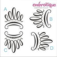 Flourish 1 Accent Embroidery Design, 2 image