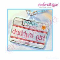 Hello I am Sticker Badge Applique Super Set - Huggable, Daddy's Girl, Smoochable, a miracle, 3 image