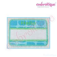Hello my name is Sticker Badge Applique, 2 image