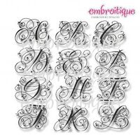 Maisie Monogram Font Set - 2" and 3", 2 image