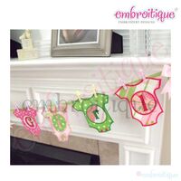 Onesie Baby Banner Announcement It's a Boy or Girl Star and Heart, 3 image