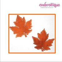 Raw Edge Leaf Set - Perfect for Fall or Thanksgiving Decor and Embellishments, 2 image