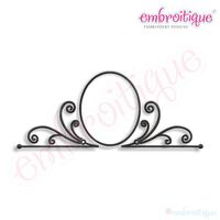 Vintage Oval Monogram Font Frame, 2 image
