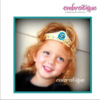 Fairytale Princess Crown - All done in the hoop