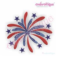 Firework Firecracker 4th of July Embroidery Designs