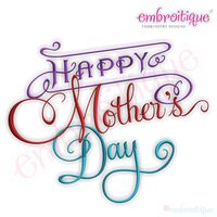 Happy Mother's Day Calligraphy Script Design