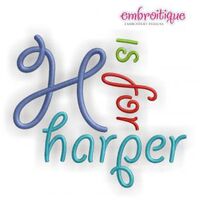 Harper Monogram Font - Great for boys and girls - BX Files Included