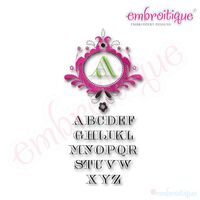 Imperial Font Frame Alphabet