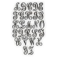 Oakley Fancy Scroll Vine Script Monogram 1", 2", 3", 2 image