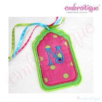 Scalloped Rectangle Gift Tag - Bag Tag - PDF Instructions Included