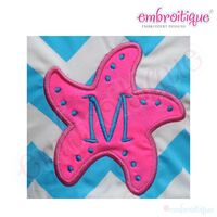 Starfish Beach Applique Design
