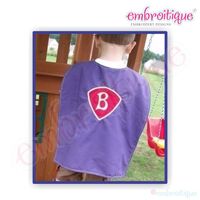 Super Hero Set - Mask, Cuffs, Cape, Lightening Bolt, and Applique Alphabet, 3 image