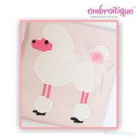 Charming Poodle Applique, 2 image