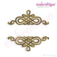 Graham Classy Swirl Font Frame