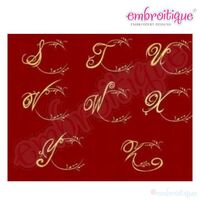 Heirloom Fancy Alphabet Frame with Lower Case Letters