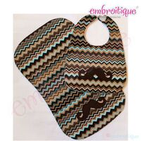 Mustache 3 Handlebar Applique - Raw Edge and Satin Stitch Included, 3 image