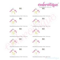 Tall Pumpkin with Curly Vines Monogram Font Set, 5 image