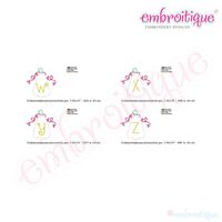 Tall Pumpkin with Curly Vines Monogram Font Set, 6 image