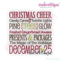 Christmas Cheer Word Block