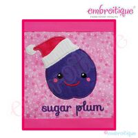 Christmas Sugar Plum Applique - Small