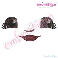 Doodley Doll Face 7 - several sizes included