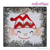 Elf Face 2 Applique - Large
