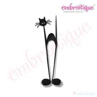 Halloween Tall Cat Embroidery Design